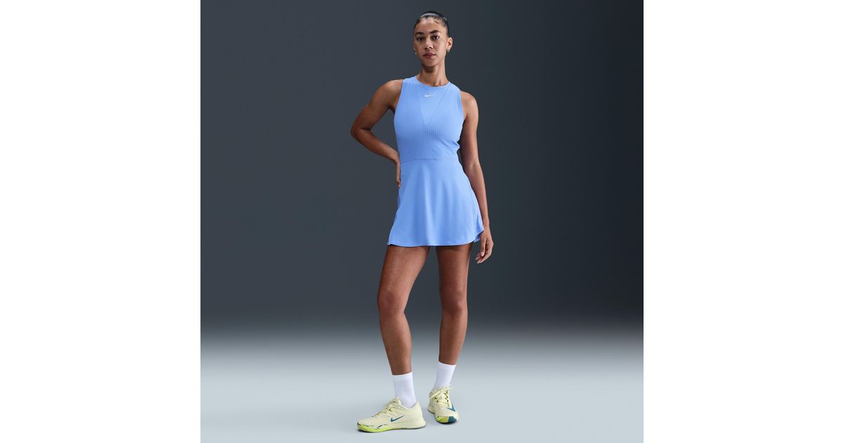 Nike Court Slam Dri-Fit Tennis Dress in Blue | Lyst