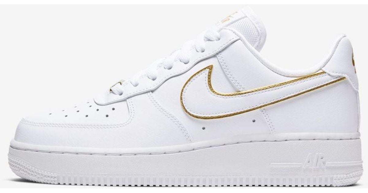 air force 1s white and gold