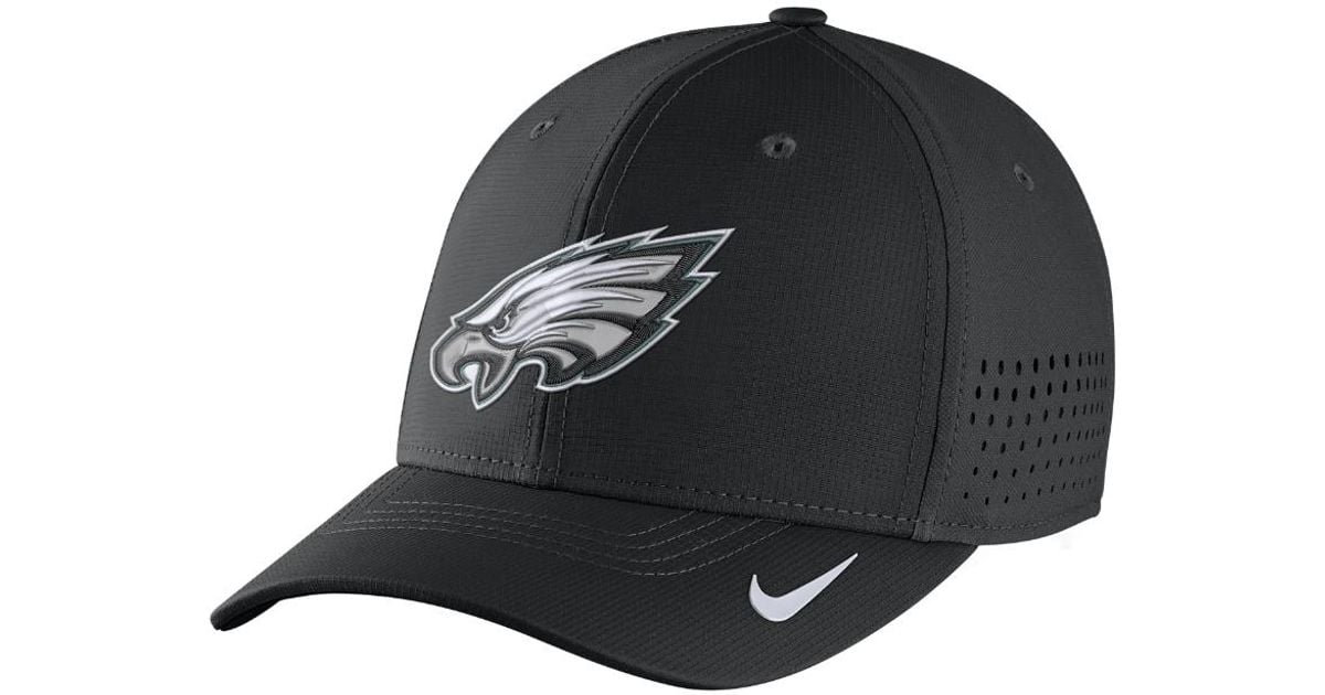 Nike Swoosh Flex (nfl Eagles) Fitted Hat in Black for Men | Lyst