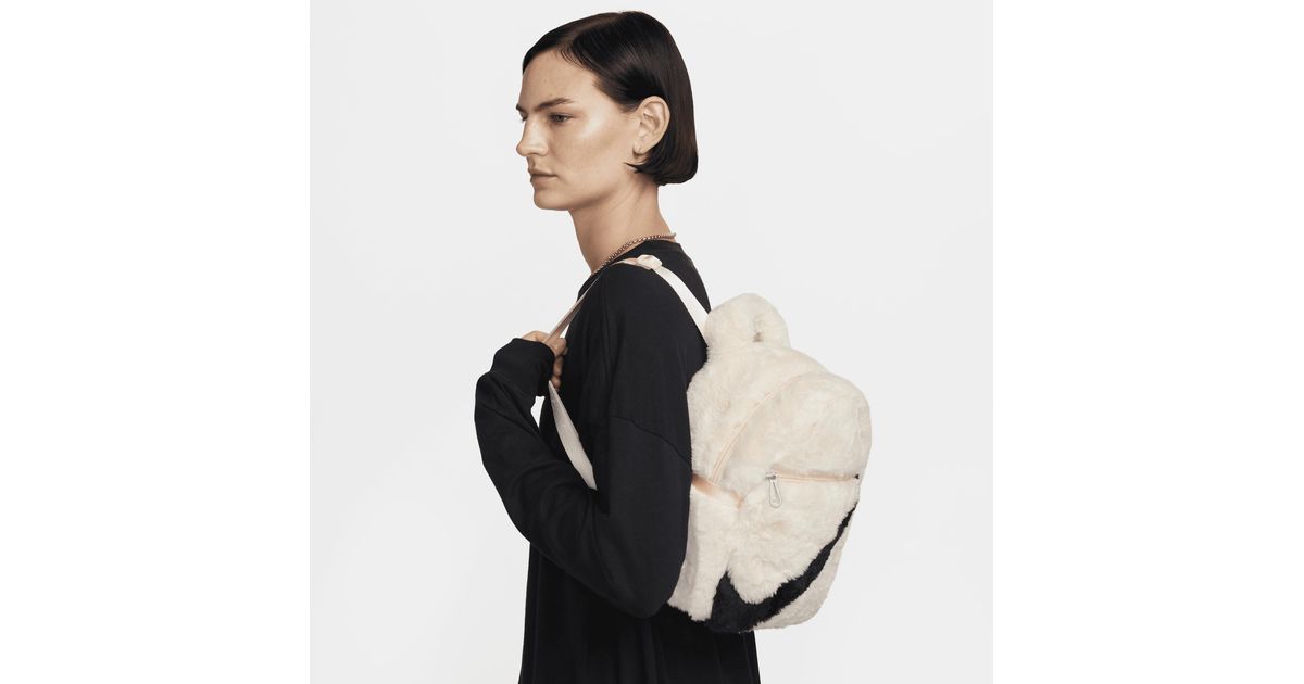 Nike Sportswear Futura 365 Faux Fur Mini Backpack (6l) in Black | Lyst