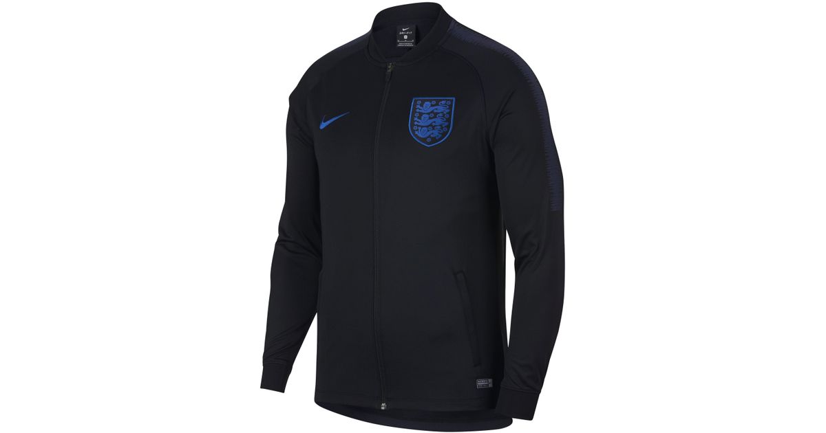 Nike England Dri-fit Squad Track Jacket in Black for Men - Lyst