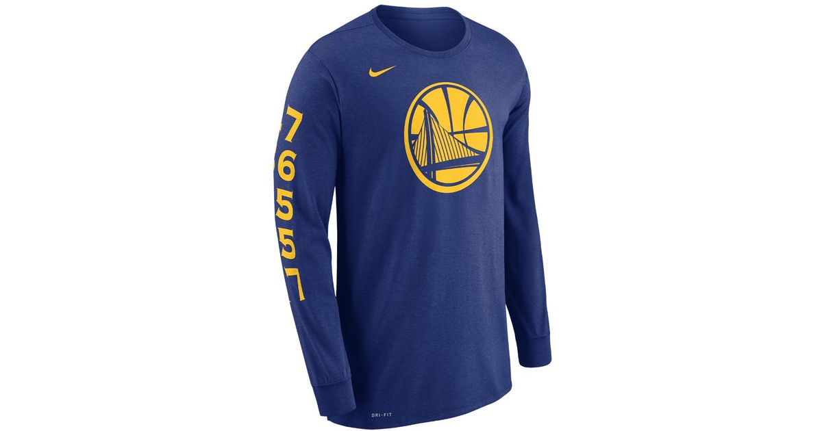 warriors long sleeve shirt
