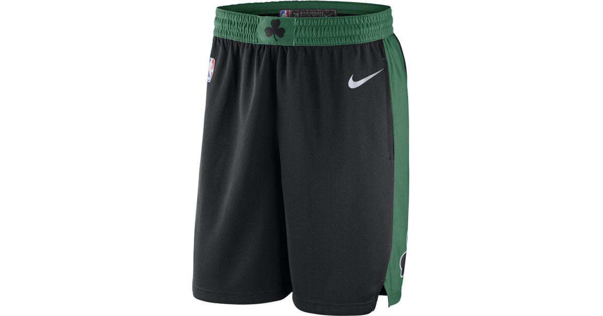 boston celtics black shorts
