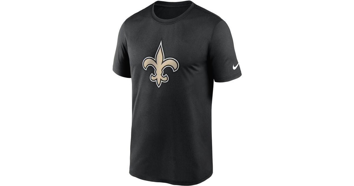 Nike Dri-fit Logo Legend (nfl New Orleans Saints) T-shirt In Black, for ...