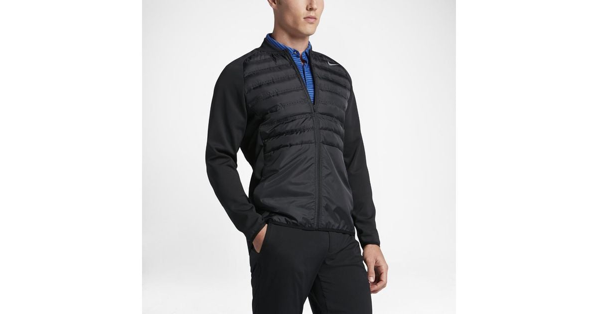 Nike Synthetic Aeroloft Hyperadapt Men's Golf Jacket in Black/Black/Black  (Black) for Men | Lyst