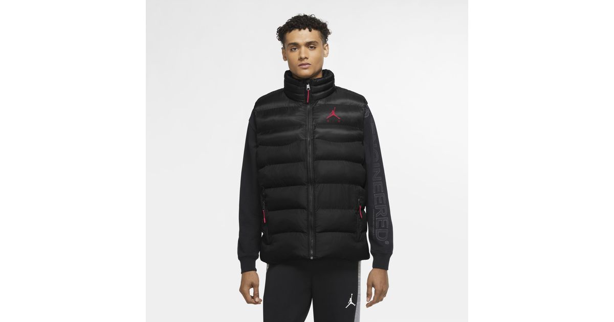 Nike Jordan Jumpman Air Puffer Gilet in Black for Men Lyst Australia
