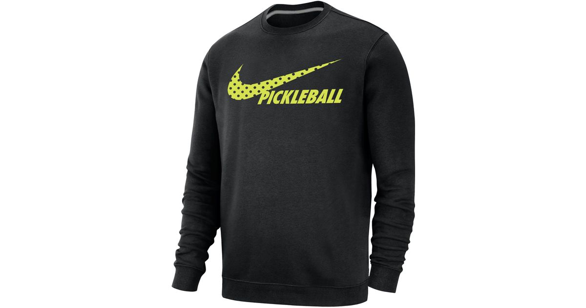 Nike Sportswear Club Fleece Pickleball Sweatshirt In Black, for Men | Lyst