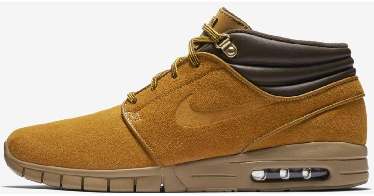 Nike Sb Stefan Janoski Max Mid Premium Skate Shoe in Brown for Men Lyst