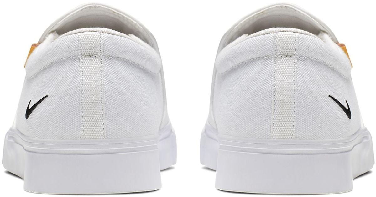 Nike Canvas Court Royale Ac Slip on Shoes in White Lyst Nike Canvas Court Royale Ac Slip on Shoes in White Lyst