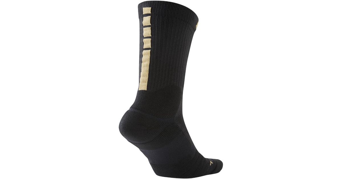 black and gold socks nike
