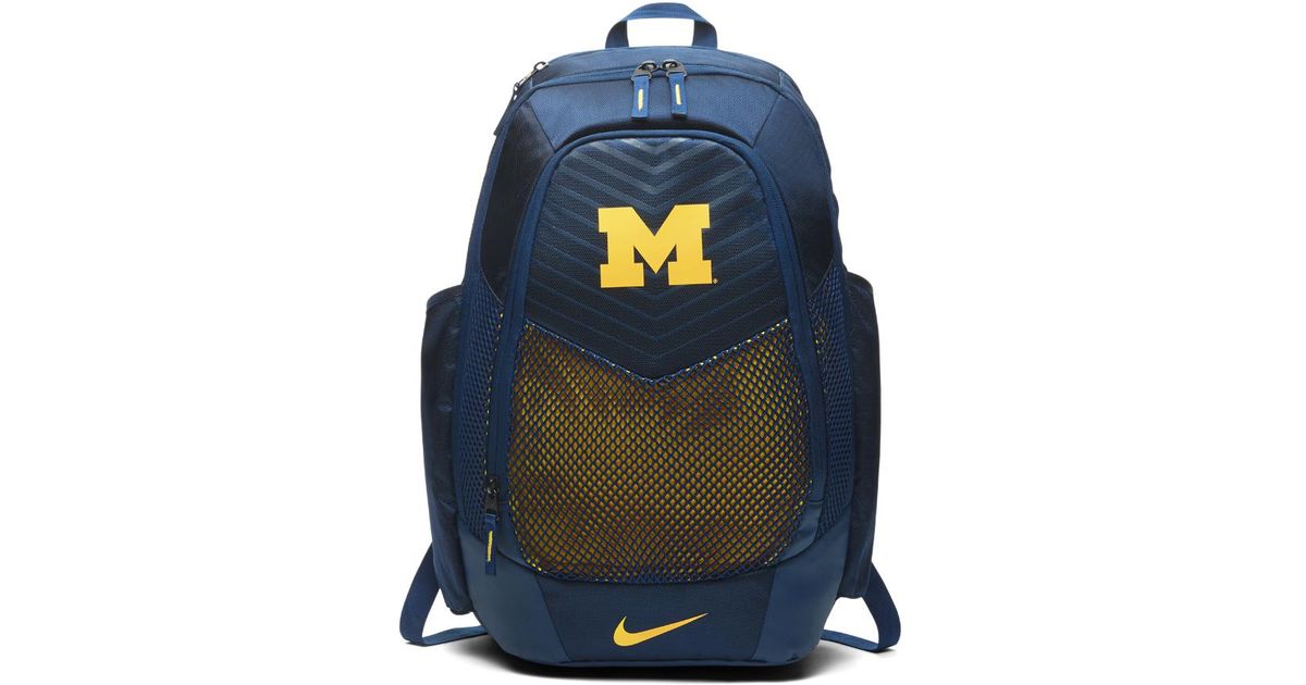 Nike Synthetic College Vapor Power (michigan) Backpack (blue) for Men | Lyst