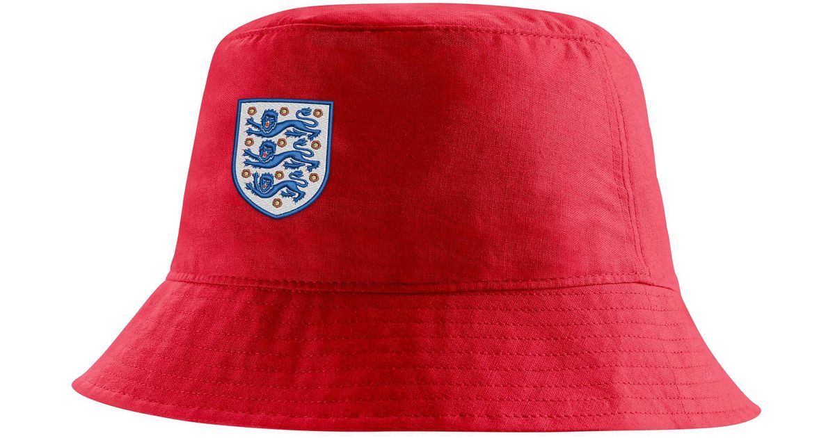 mens red nike bucket hat