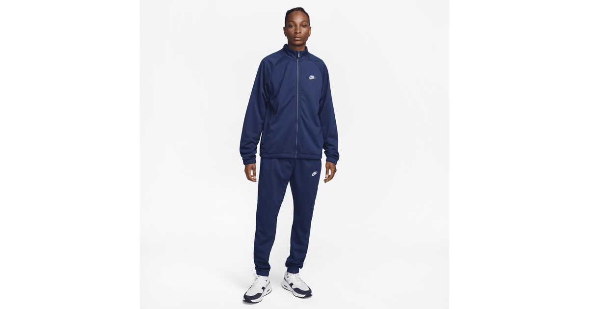 Nike Club Poly-knit Tracksuit 50% Recycled Polyester in Blue for Men | Lyst  UK