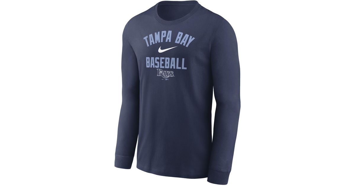 Nike Tampa Bay Rays Diamond Mlb Long-sleeve T-shirt in Blue for