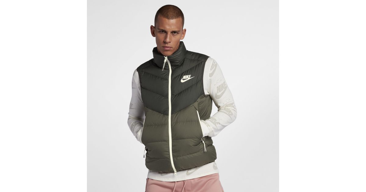 Smanicato in piumino Sportswear Windrunner Down Fill da Uomo di Nike in  Verde | Lyst