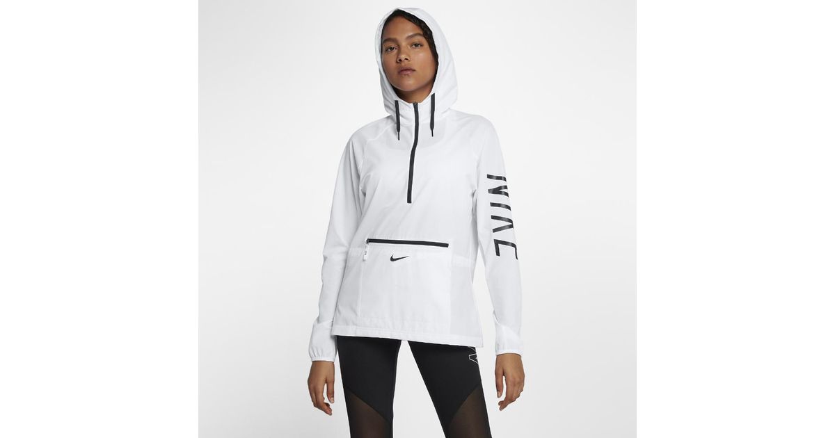 Nike Synthetic Flex Women's Packable Training Jacket in White/Black/Black  (White) - Lyst