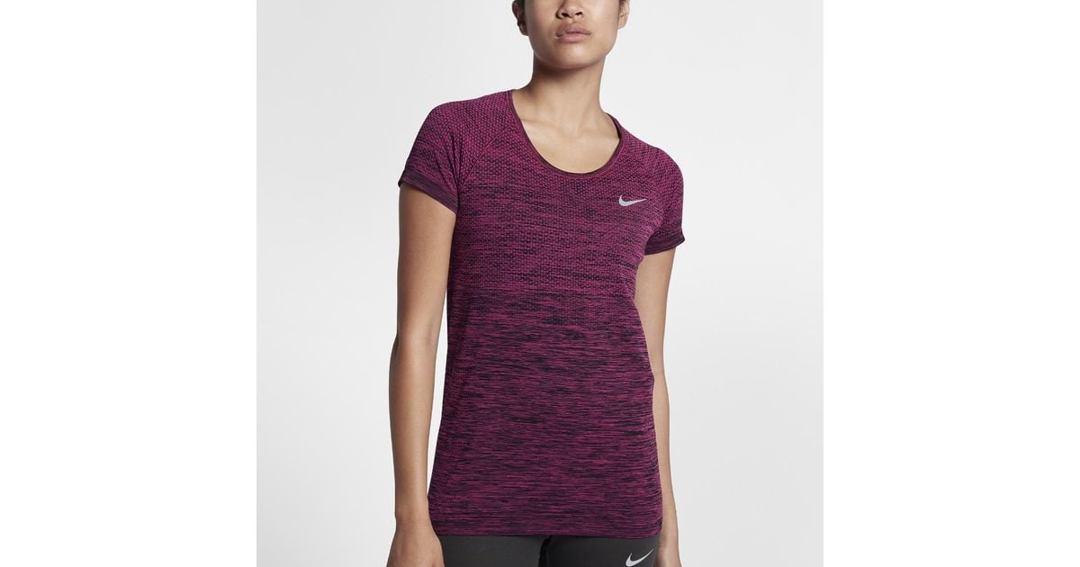 nike dri fit knit short sleeve