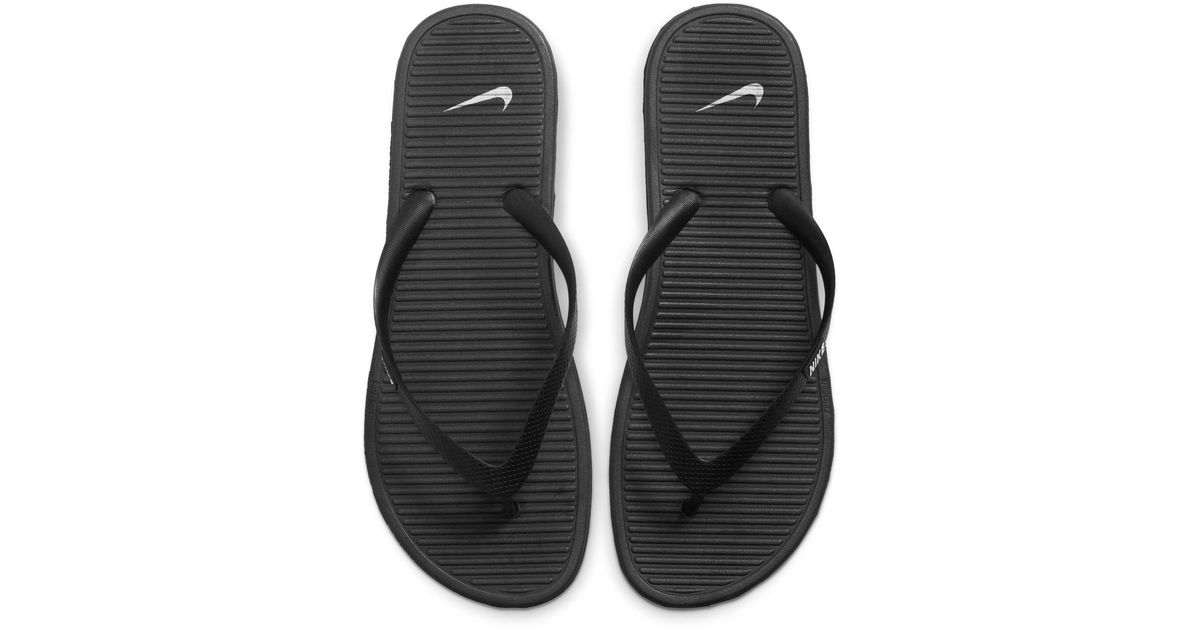 Nike Solarsoft Thong Sandal in Black for Men Lyst UK
