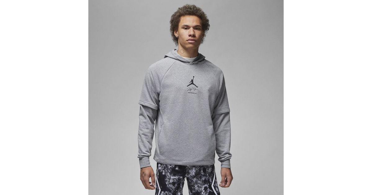 Nike Jordan Dri-fit Sport Breakfast Club Graphic Fleece Pullover Hoodie ...