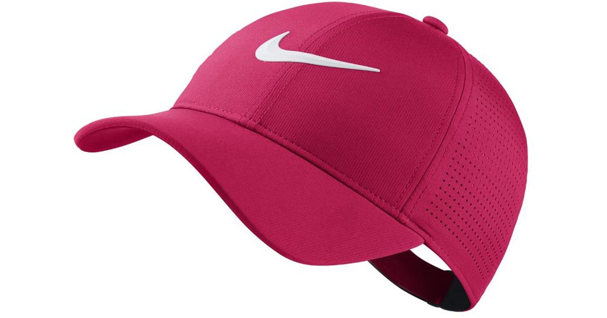 pink nike golf hat
