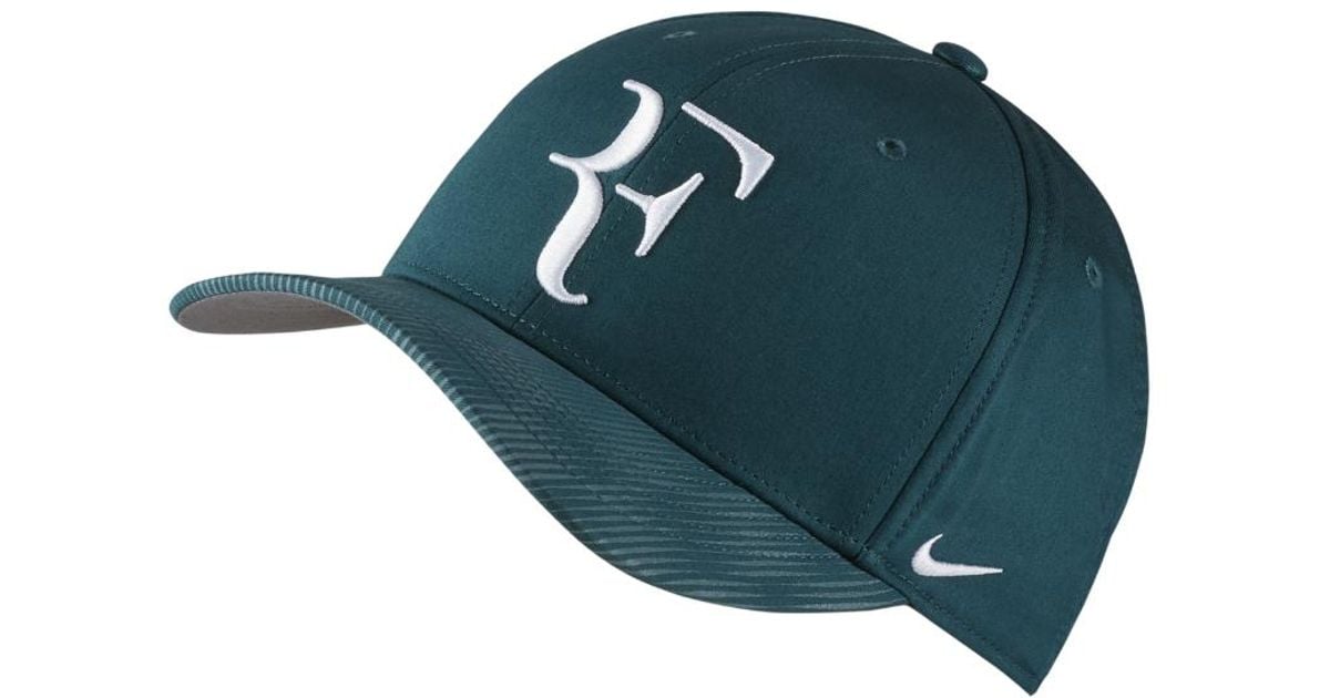 Nike Court Aerobill Roger Federer Adjustable Tennis Hat (green) for Men |  Lyst