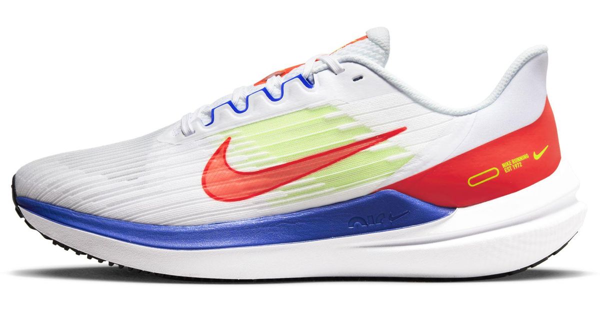 Nike Rubber Air Winflo 9 Road Running Shoes in Blue for Men Lyst
