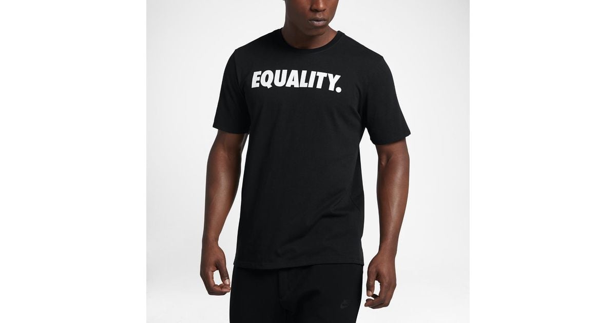 Nike "equality" Men's T-shirt in Black for Men | Lyst