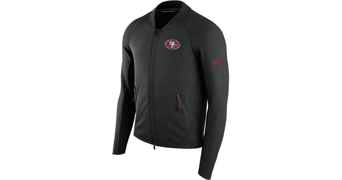 Nike Synthetic Sideline Coaches (nfl 49ers) Men's Jacket in Black for ...