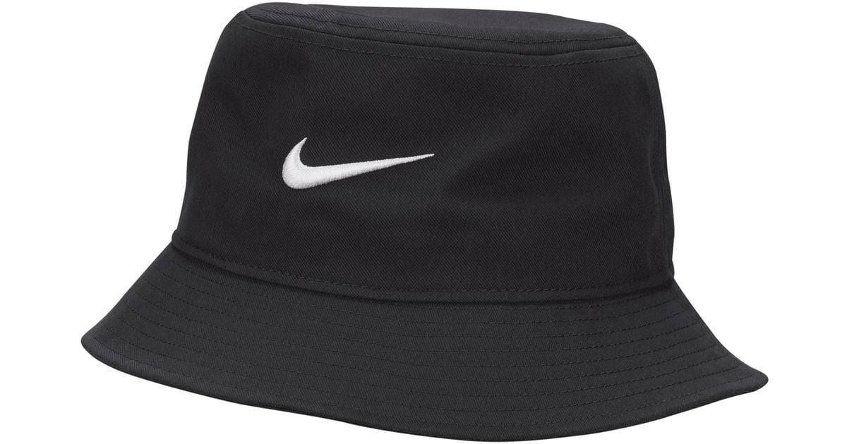 Nike Apex Swoosh Bucket Hat in Black | Lyst