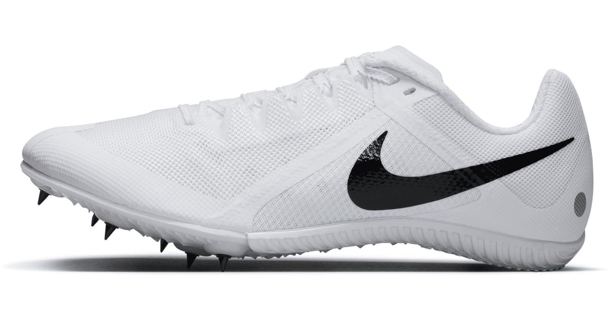 white nike distance spikes