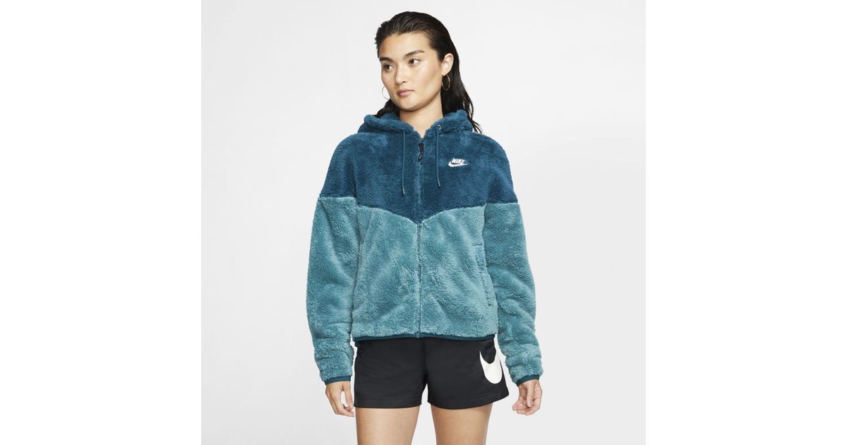 nike sportswear windrunner sherpa jacket