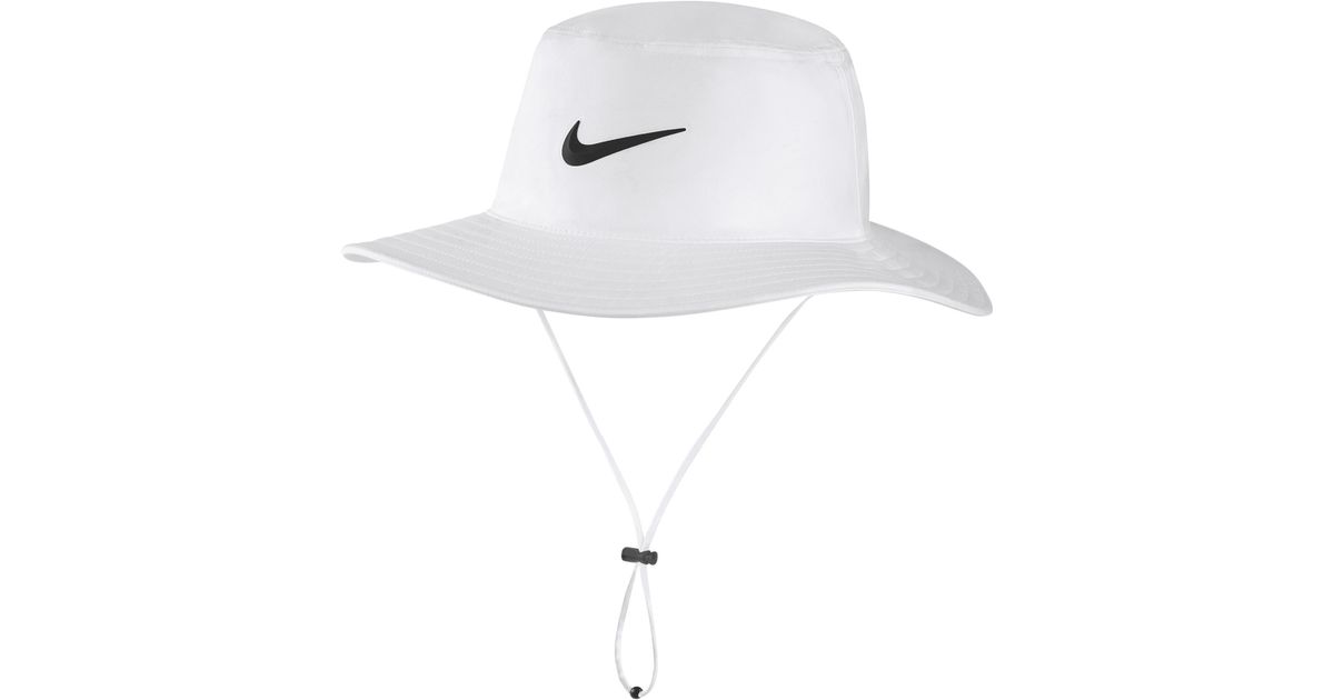 Nike Unisex Dri-fit Uv Golf Bucket Hat In White, | Lyst