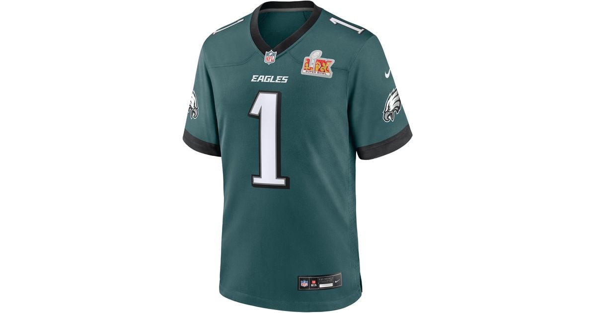 Nike Jalen Hurts Philadelphia Eagles Super Bowl Lix Nfl Game Jersey in Green for Men | Lyst