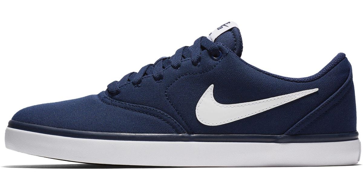 nike sb blue check solarsoft trainers