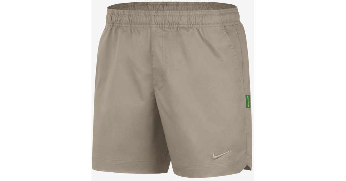 Nike Cotton College Shorts in Khaki,White (Natural) for Men | Lyst