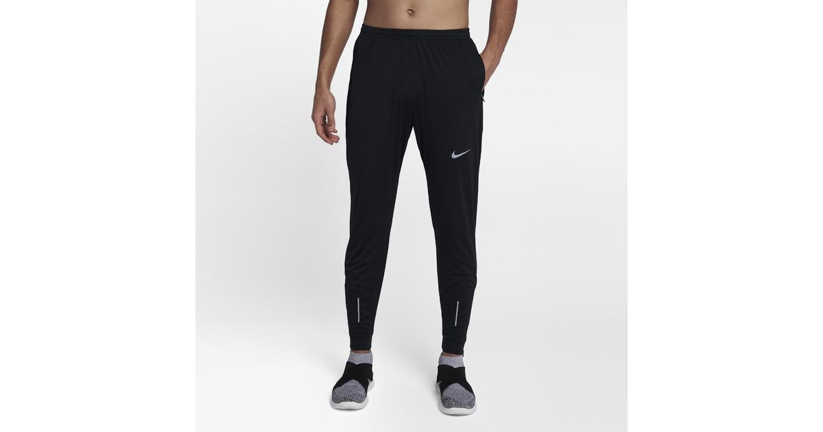 men's knit running trousers nike essential