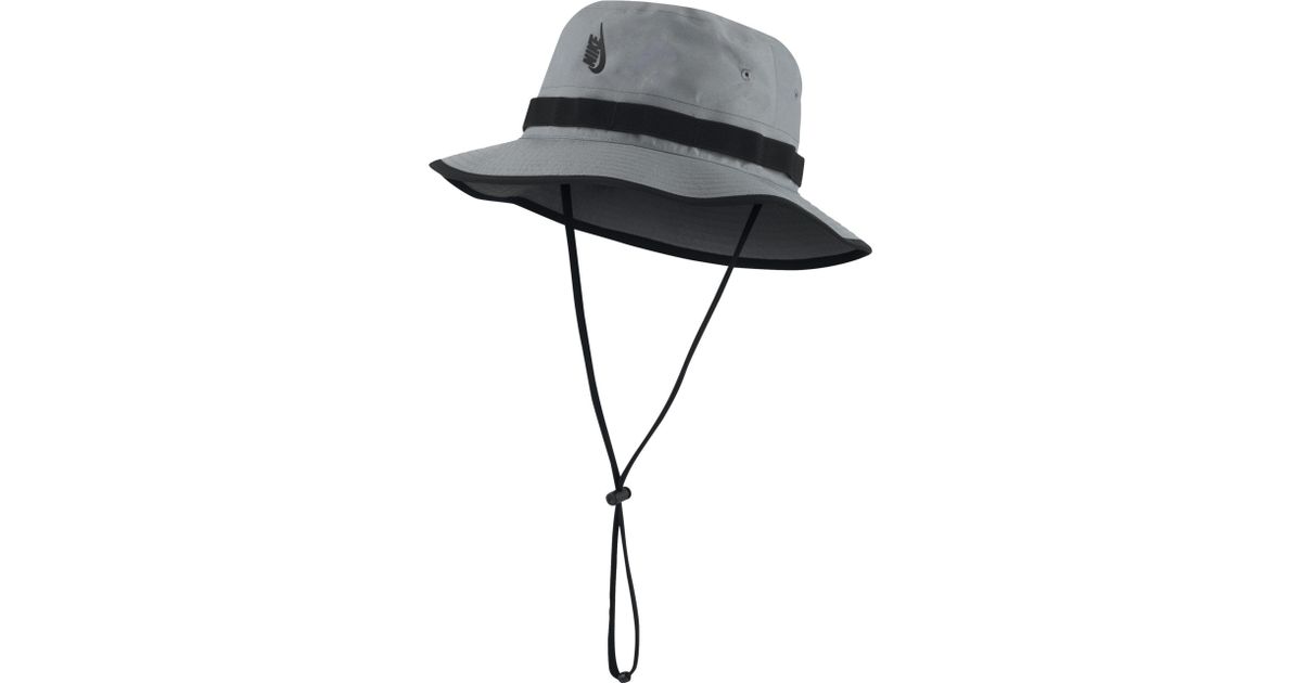 grey nike bucket hat