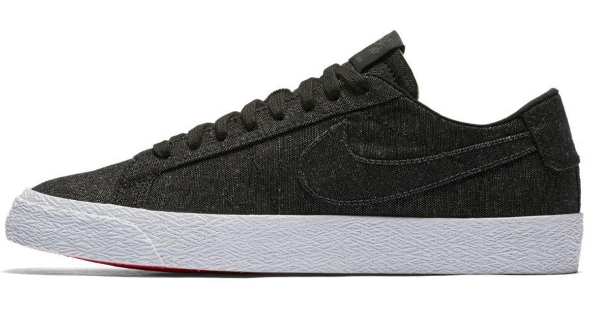 nike sb zoom blazer low canvas deconstructed men's skateboarding shoe
