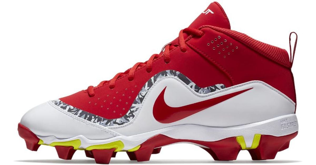 red nike baseball cleats