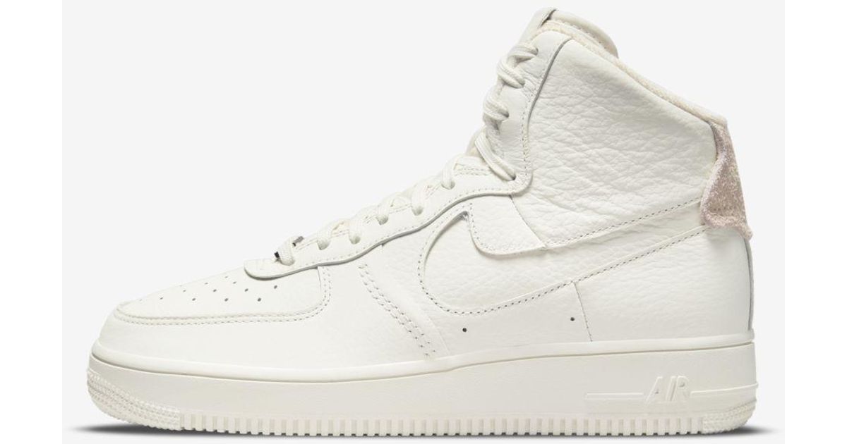 Nike Leather Air Force 1 Sculpt Shoes in White | Lyst