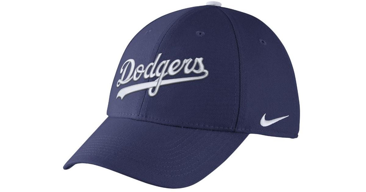 Nike L91 Swoosh Flex (mlb Dodgers) Fitted Hat in Blue for Men | Lyst