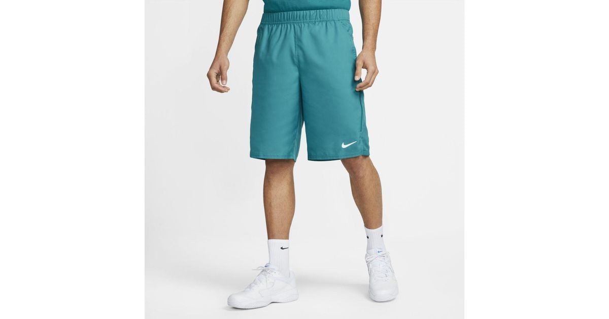 Nike Synthetic Court Dri fit Victory 11 quot Tennis Shorts in Blue for Men Nike Synthetic Court Dri fit Victory 11 quot Tennis Shorts in Blue for Men