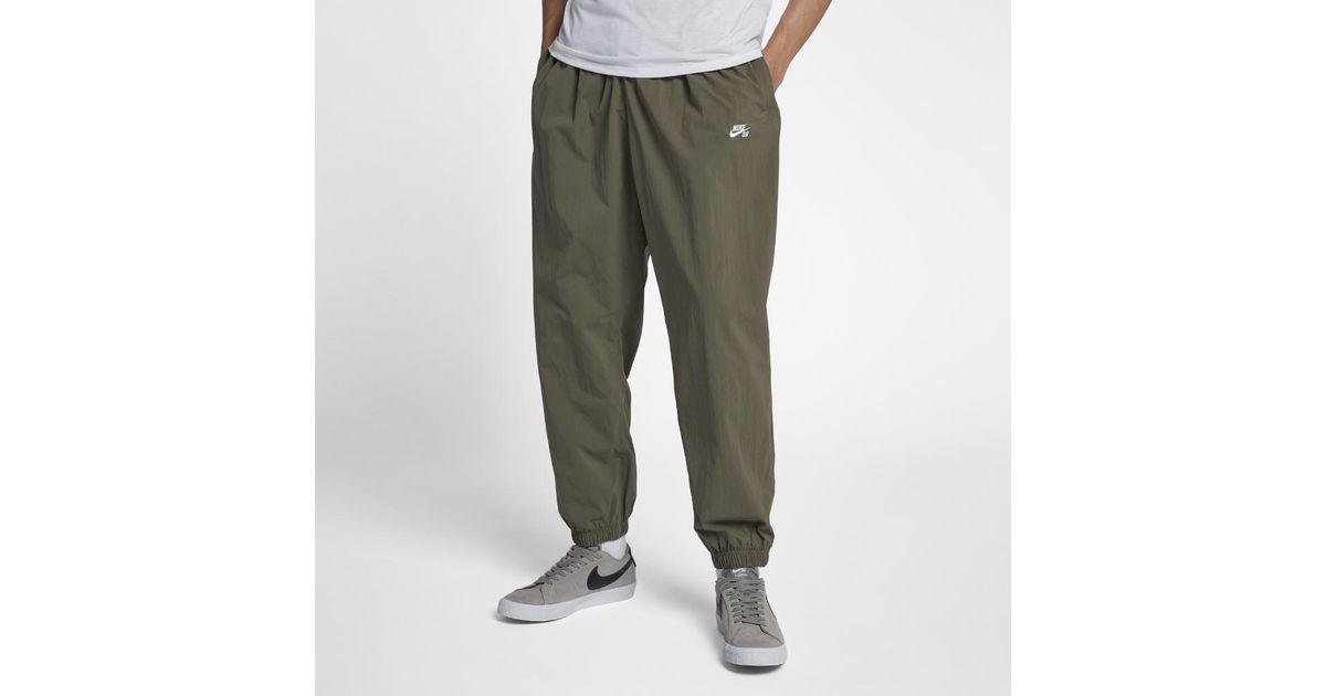 Nike Synthetic Sb Flex Men's Woven Pants in Green for Men | Lyst