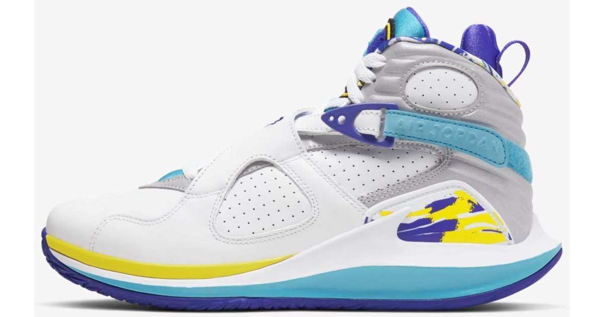 jordan 8 blue white