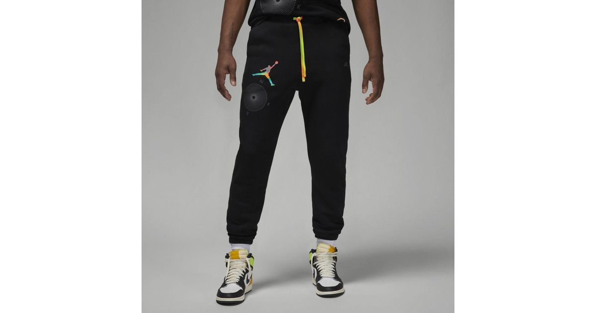 Nike Jordan Flight Mvp Statement Graphic Fleece Pants in Black,Light ...