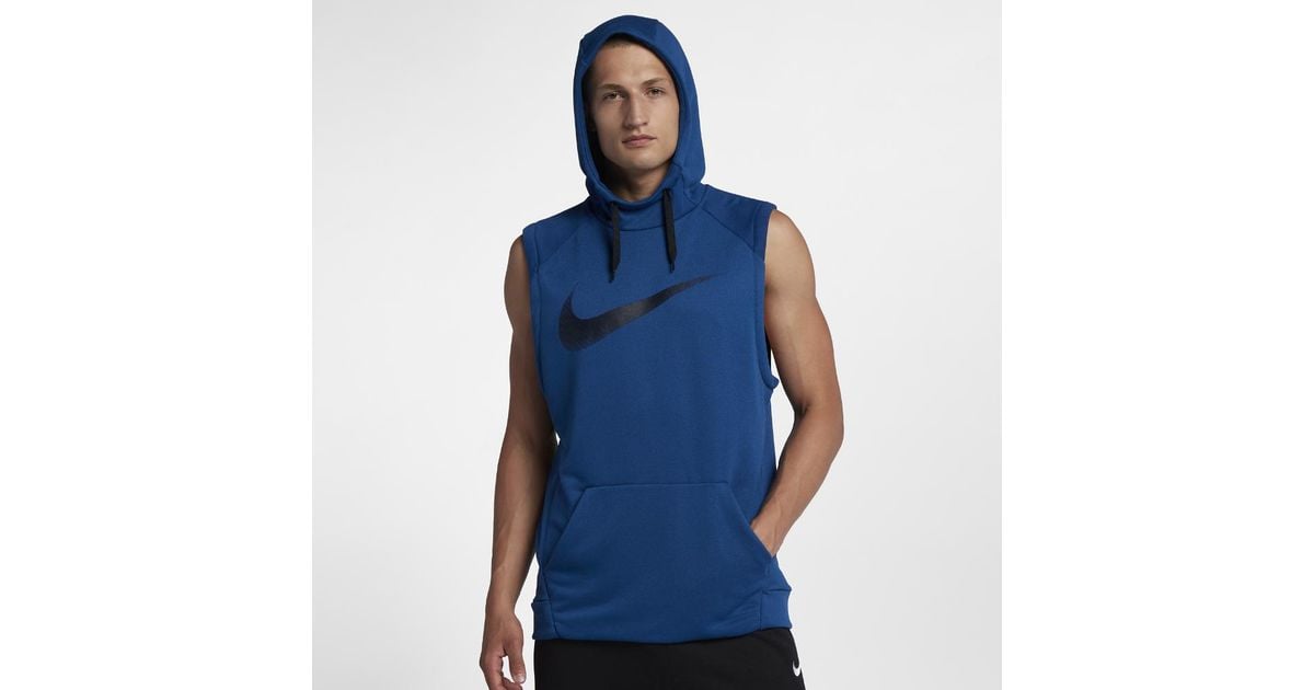 sleeveless workout hoodie nike