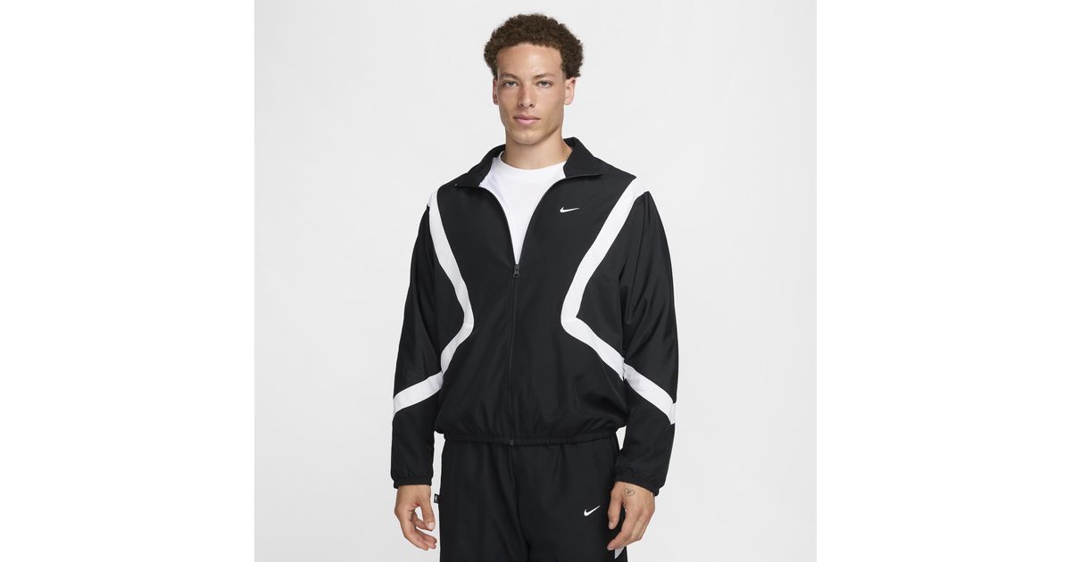 ★Nike★ Icon Men's Woven Basketball Jacket HV4886-299 Buy Nike Icon Men's Woven Basketball Jacket - Black/Black