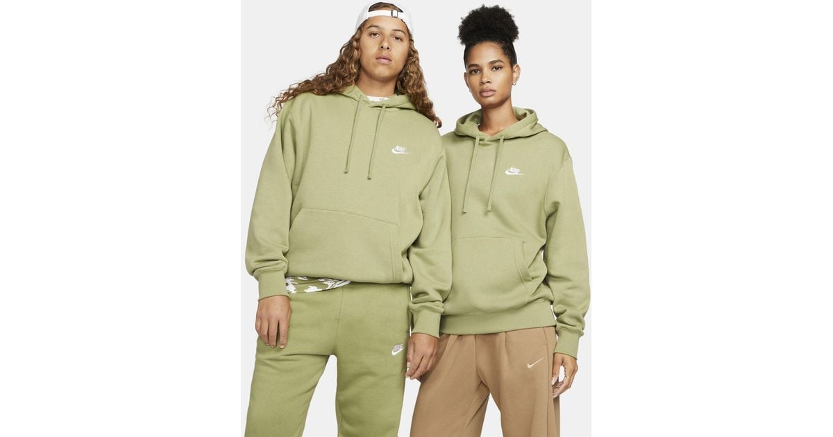 Nike Sportswear Club Fleece Pullover Hoodie in Green for Men Lyst