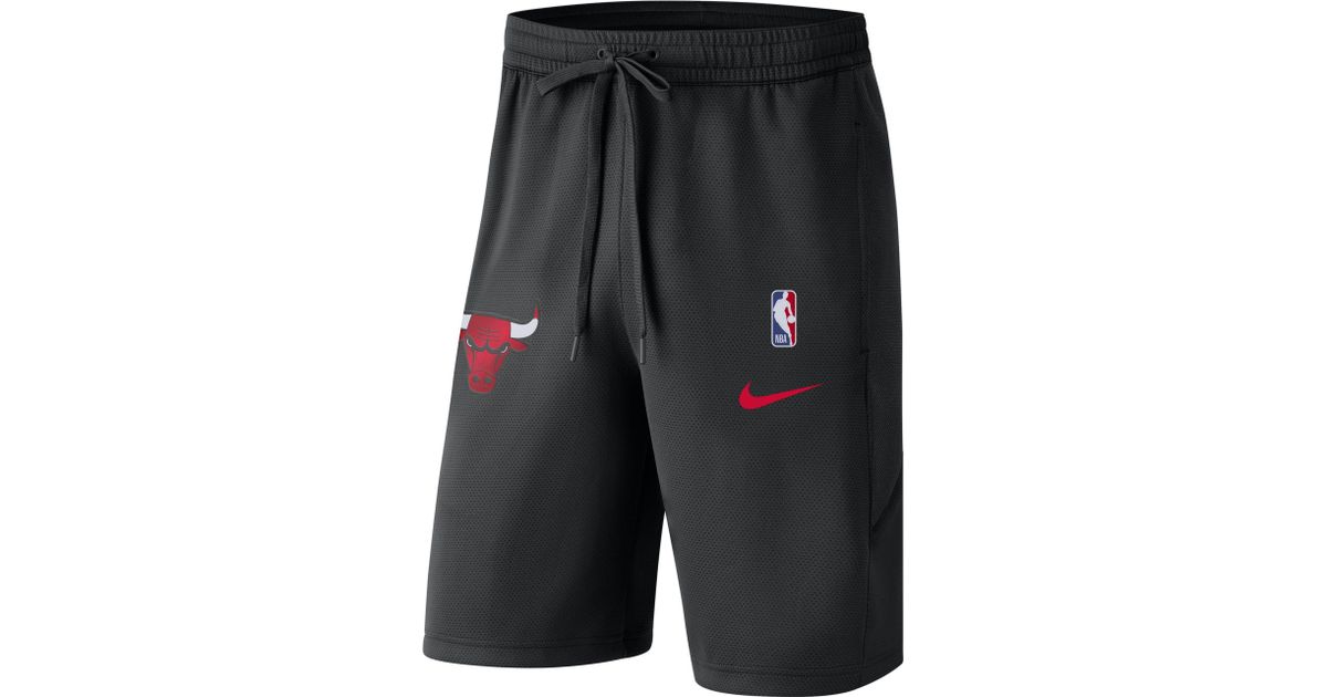 black chicago bulls shorts