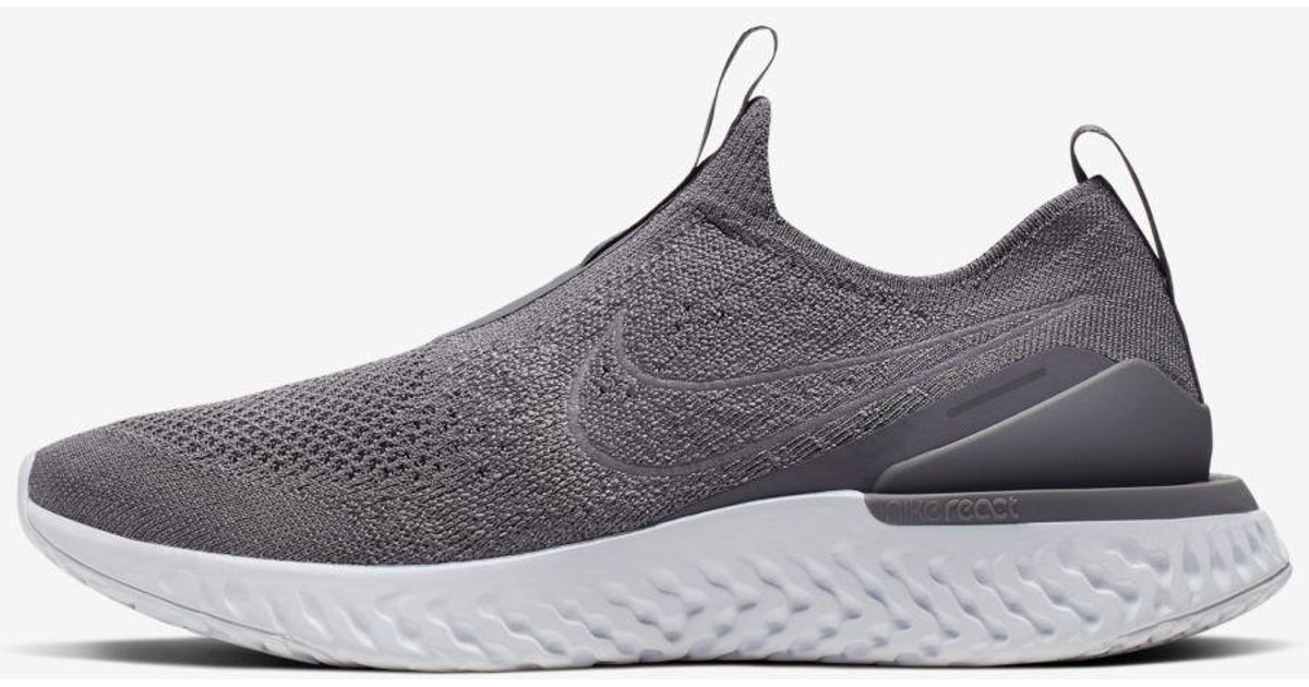 epic phantom react flyknit running sneaker
